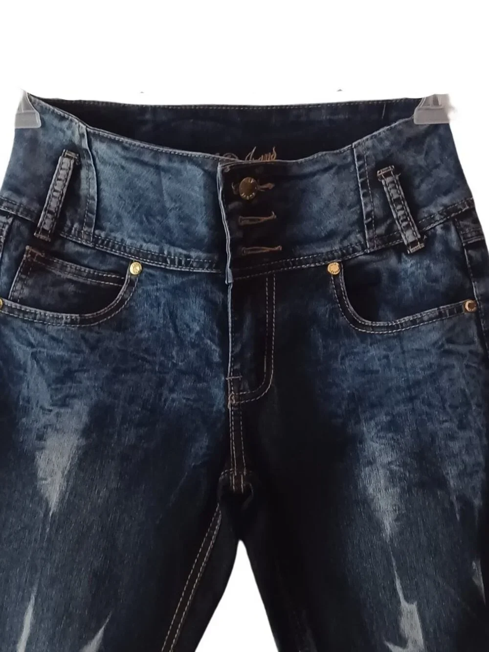 Girl's VIP Blue High Waist Skinny Jeans- Size 3/4